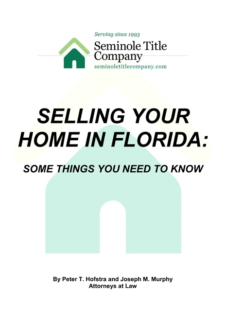 Tips for Selling a Home in Florida